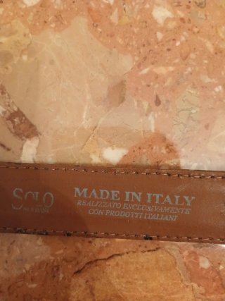 Cintura Solo Soprani uomo marrone nuova