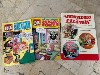 Mortadelo y Filemón + Botones Sacarino