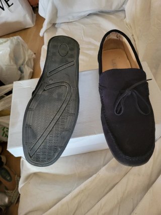Mocasines de ante morado Talla 43