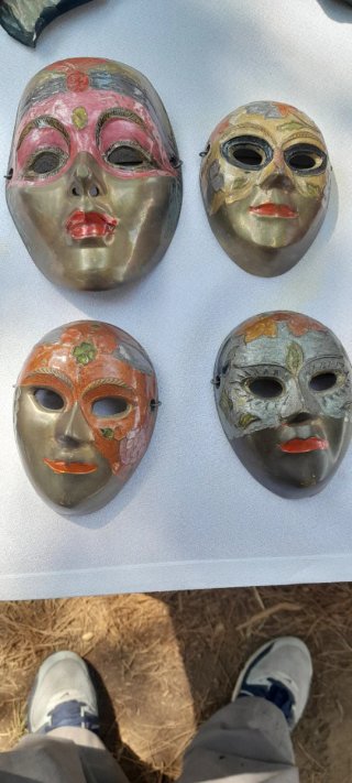 Máscaras de Bronce Decorativas