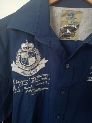 Camisa La Martina Azul Marino
