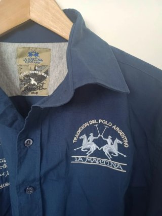 Camisa La Martina Azul Marino