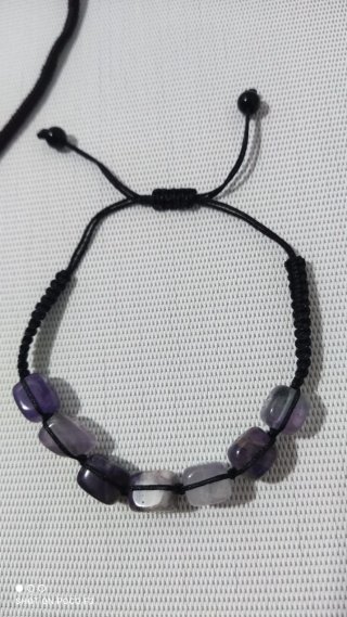 Colgante y pulsera de Amatista.