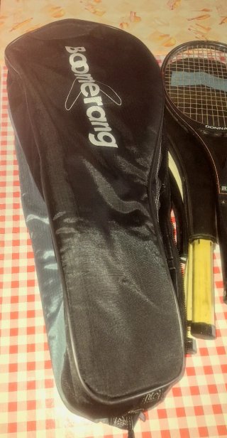 Bolsa Raquetero Tenis Boomerang Negra-gris