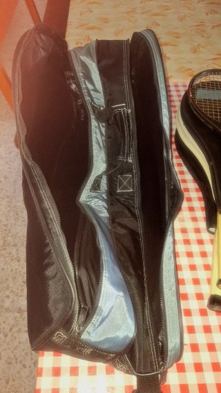 Bolsa Raquetero Tenis Boomerang Negra-gris