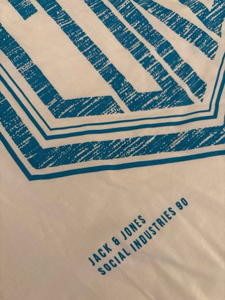 Camiseta Jack & Jones Blanca Estampada