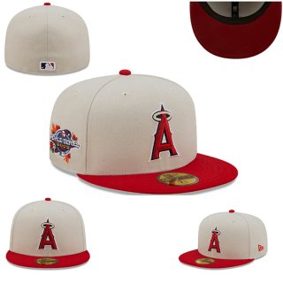 Gorra Angels New Era Beige y Roja