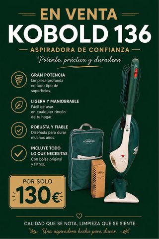Aspiradora Kobold 136 Vorwerk