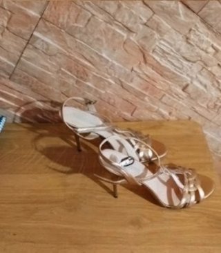 Sandalias Pura López Piel Dorada Fiesta/Boda