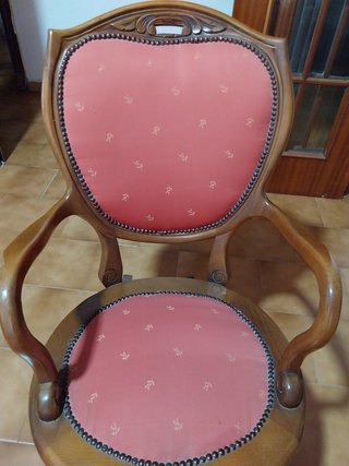 Silla mecedora antigua madera maciza
