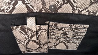 Bolso oficina portátil piel serpiente
