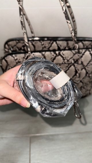 Bolso oficina portátil piel serpiente