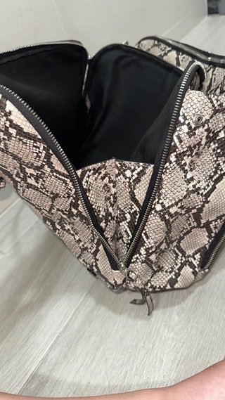 Bolso oficina portátil piel serpiente