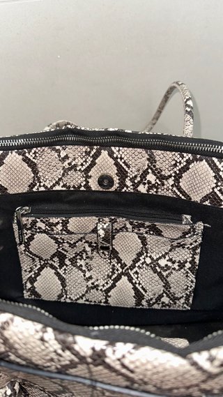 Bolso oficina portátil piel serpiente
