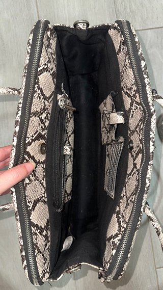 Bolso oficina portátil piel serpiente