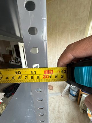 Estantería metálica gris 2m