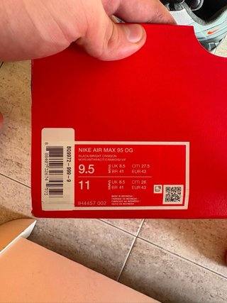 Nike Air Max 95 OG Bright Crimson