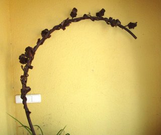Excepcional rosal hierro forjado modernista C.1900