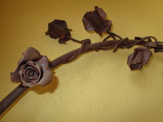 Excepcional rosal hierro forjado modernista C.1900
