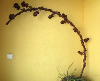 Excepcional rosal hierro forjado modernista C.1900