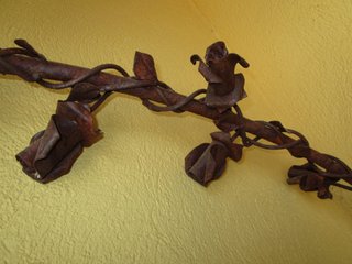 Excepcional rosal hierro forjado modernista C.1900