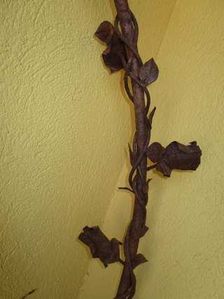 Excepcional rosal hierro forjado modernista C.1900