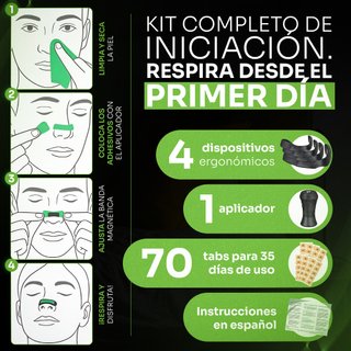 O2PRO Dilatador Nasal Magnético 30 Días