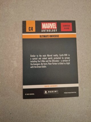 Card Marvel Anthology Ultimate Universe