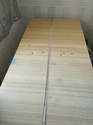 Mesa cocina plegable madera compacta