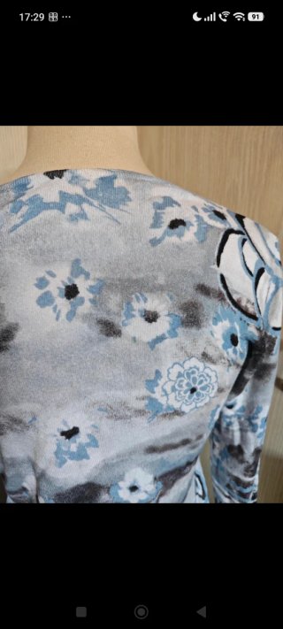 Jersey fino rayas cuello alto Talla M