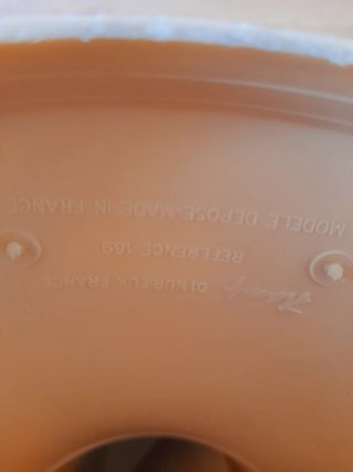 Taburete Tam Tam Beige Vintage, años 60-70