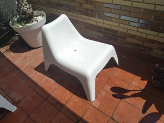 2 sillas jardín Ikea, modelos VAGO y SKARPO