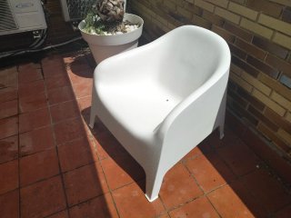2 sillas jardín Ikea, modelos VAGO y SKARPO