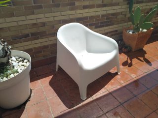 2 sillas jardín Ikea, modelos VAGO y SKARPO