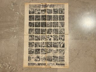 Cartel Parque Atracciones Apolo Barcelona