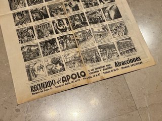 Cartel Parque Atracciones Apolo Barcelona