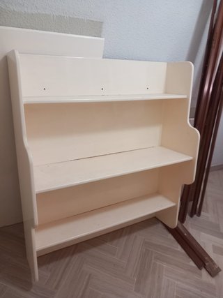 Estantería lacada blanca