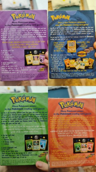 Lote 4 Cajas Pokémon WOTC + Extras