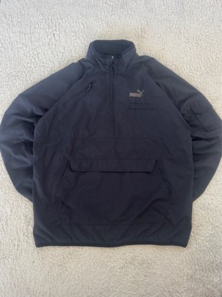 Puma Anorak cortavientos negro estilo utility L