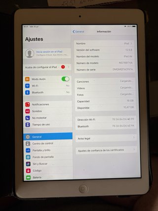 Apple iPad Air Blanco/Silver