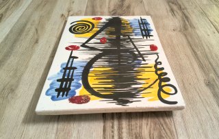 DIPINTO INFORMALE COMPOSIZIONE ASTRATTA Ceramica