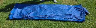 Caseta de Camping Canadiense Azul y Naranja