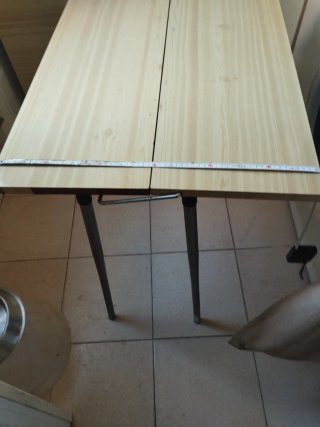 Mesa plegable de cocina de madera