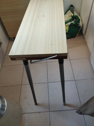 Mesa plegable de cocina de madera