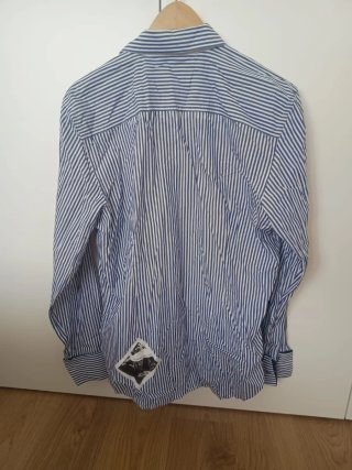 Camisa La Martina Rayas Azul/Blanco