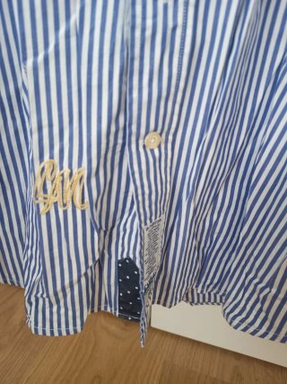 Camisa La Martina Rayas Azul/Blanco
