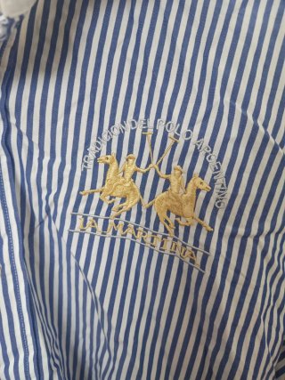 Camisa La Martina Rayas Azul/Blanco