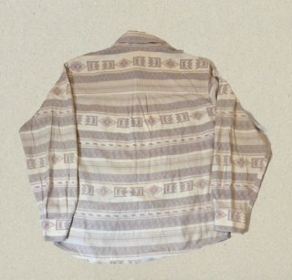 Camisa Confitalia Estampada Beige y Morado