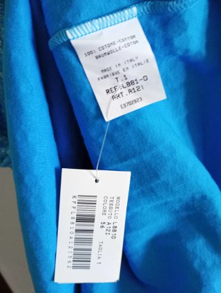 Vestito ONYX fantasia floreale blu Nuovo