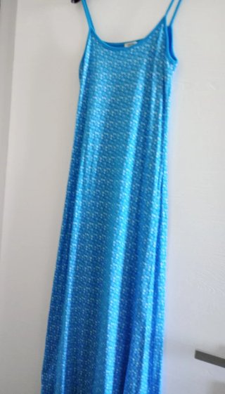 Vestito ONYX fantasia floreale blu Nuovo